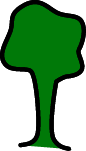 Symbol für mögliche Baumpflanzungen